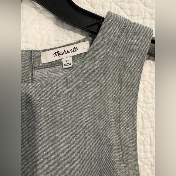 Madewell Sleeveless Linen Dress with Button Back XS - Picture 2 of 5